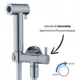 Idroscopino WC ideale per sostituire il Bidet in Bagno Versione Cromo